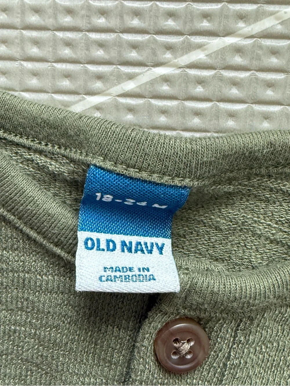 Old Navy|Baby gender neutral Olive Green kids Sleeveless knit jumpsuit•••18-24M